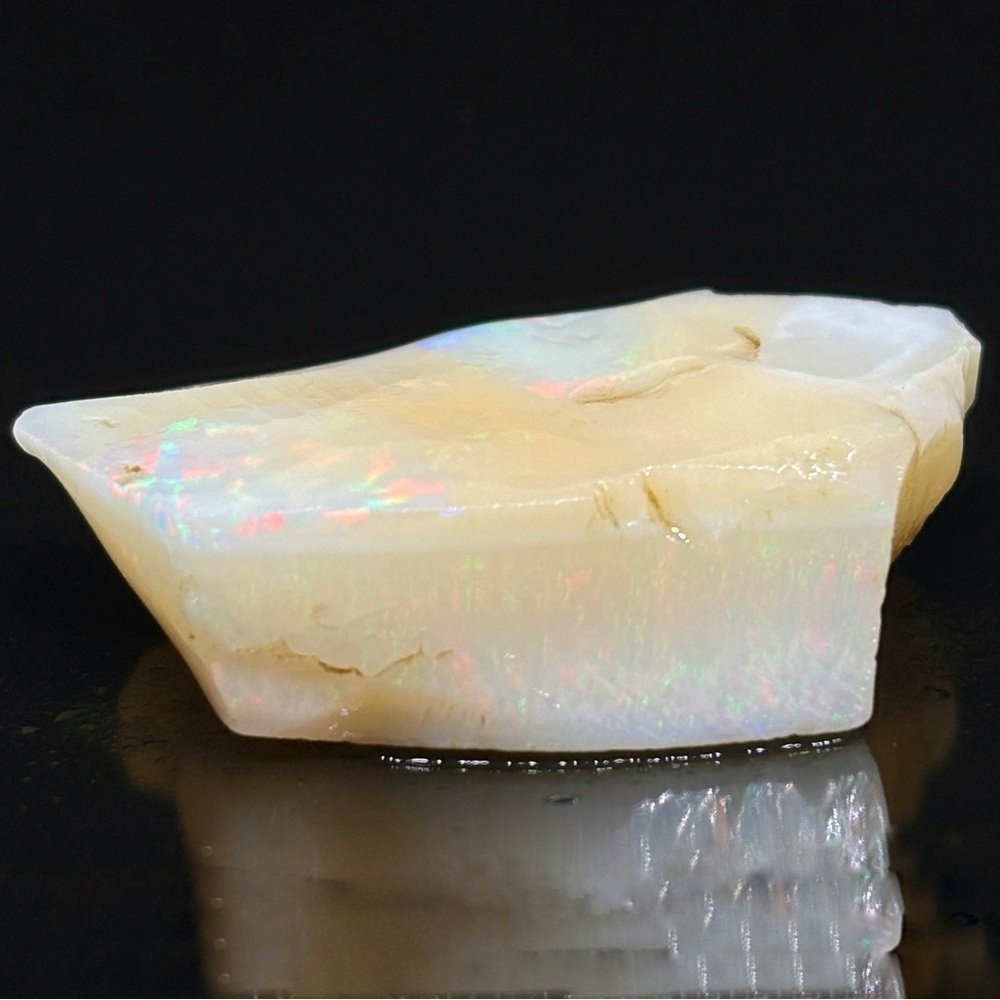 Huge Rare Professional Exotic Single Rough Brazilian Raw Opal Full Color Bar